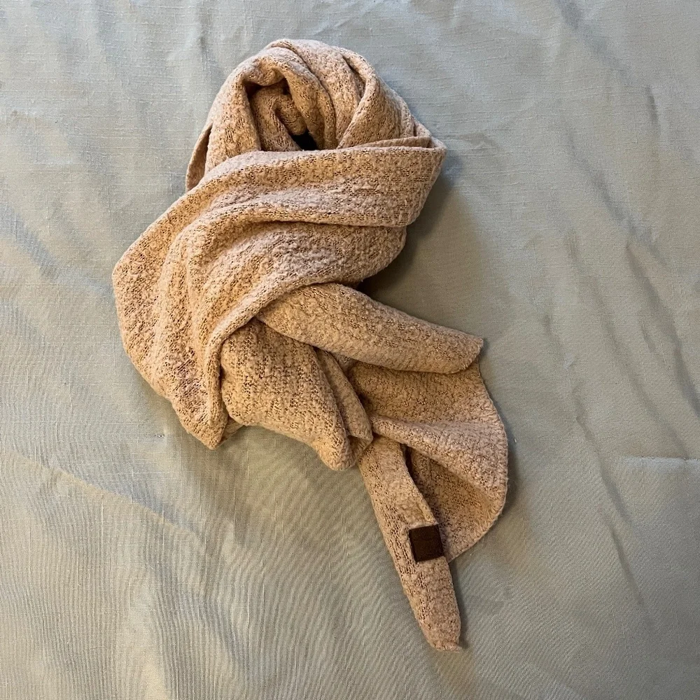 C.C Beanie Boucle Knit Scarf
